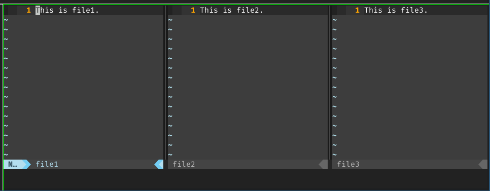 Vim vertical splits