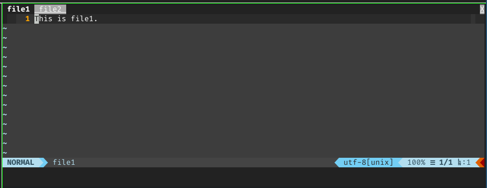 Vim tabs